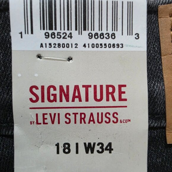 Levi Strauss Signature Heritage Cutoff Short High Rise Womens Sz 12/W31 & 18/W34 - Picture 6 of 11